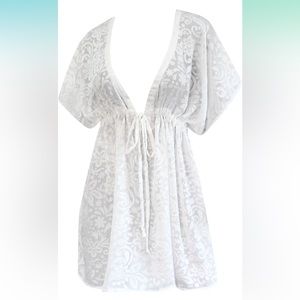 La Leela White Swim Coverup